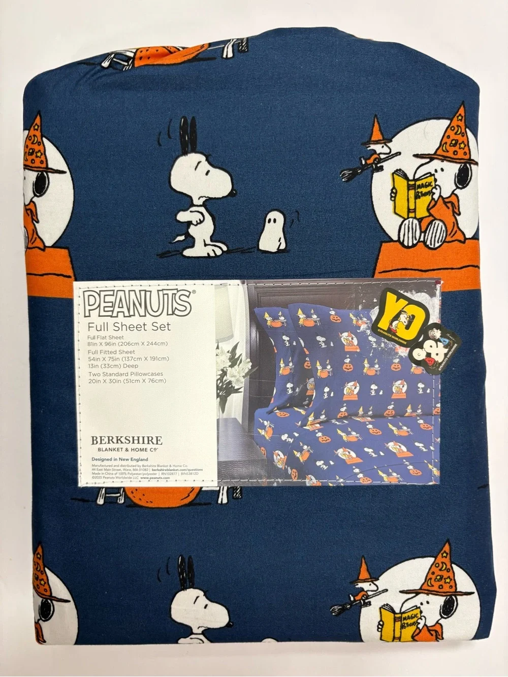 Peanuts Snoopy Halloween Full Sheet Set